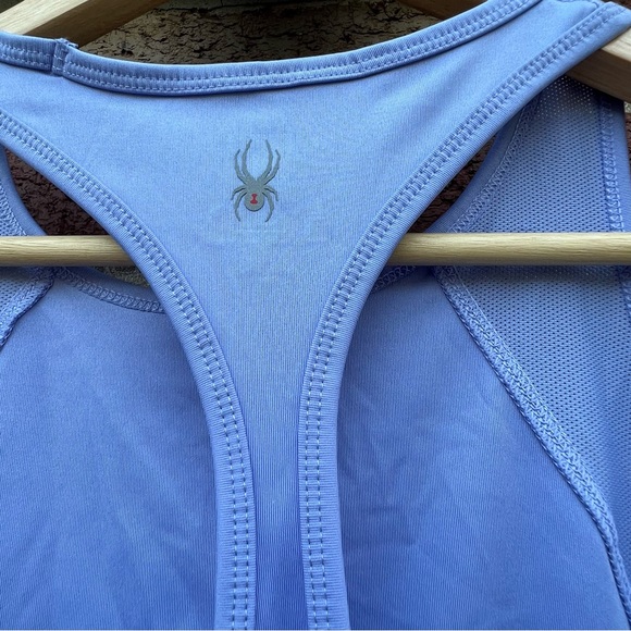 Spyder Active Womens Sleeveless Racer Back Tank Top Gym Activewear Purple Medium - Picture 3 of 8